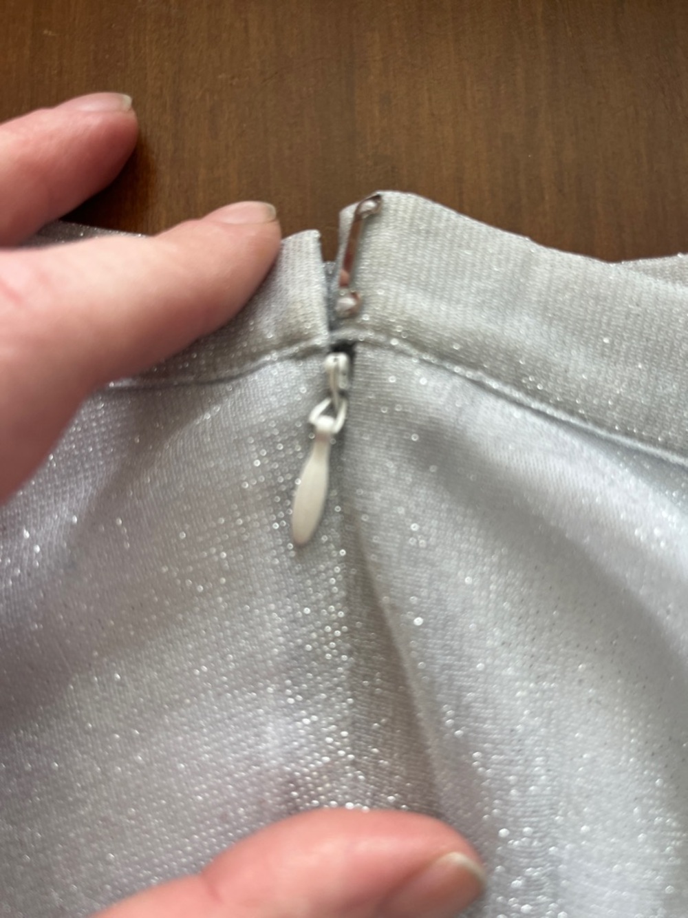 Silver Two Layered Skirt - Picture 7 of 15